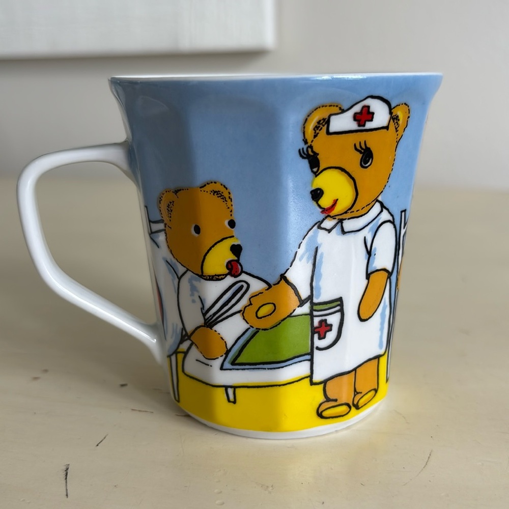Coffee Tea Cup Mug Nurse Medic Doctor Patient Teddy Bears Occupation Poland